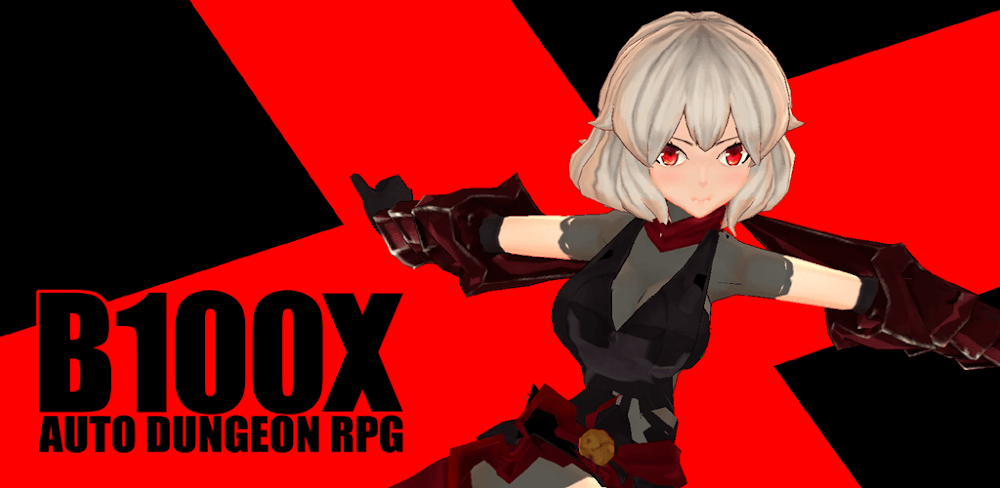 Cover Image of B100X Auto Dungeon RPG v2.2.2 MOD APK (One Hit, Drop Items)