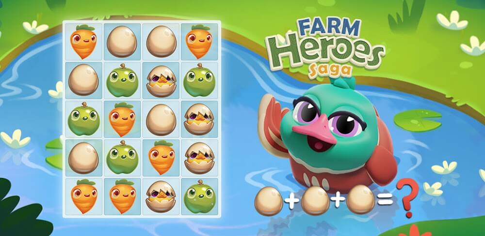 Cover Image of Farm Heroes Saga v6.47.12 MOD APK (Unlimited Moves/Booster)