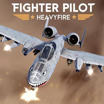 Cover Image of Fighter Pilot: HeavyFire v1.0.2 MOD APK (Unlimited Money/VIP)