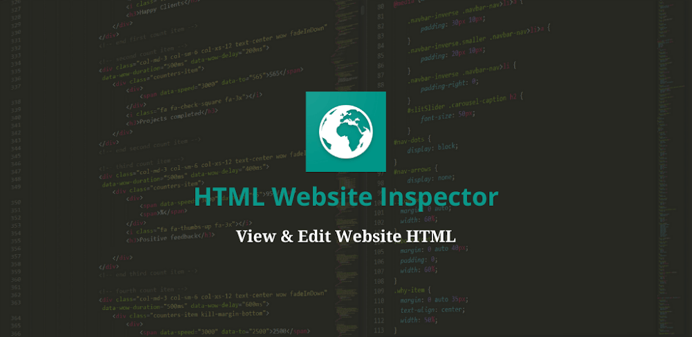 Cover Image of HTML Website Inspector Editor v2.998 MOD APK (Premium Unlocked)