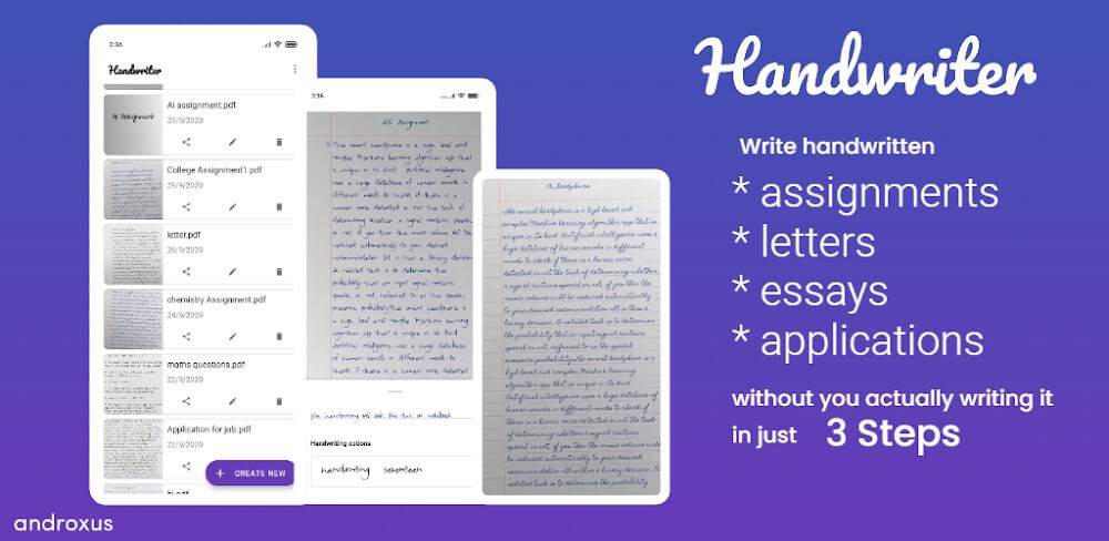 Cover Image of Handwriter v1.7.5 MOD APK (Premium Unlocked)