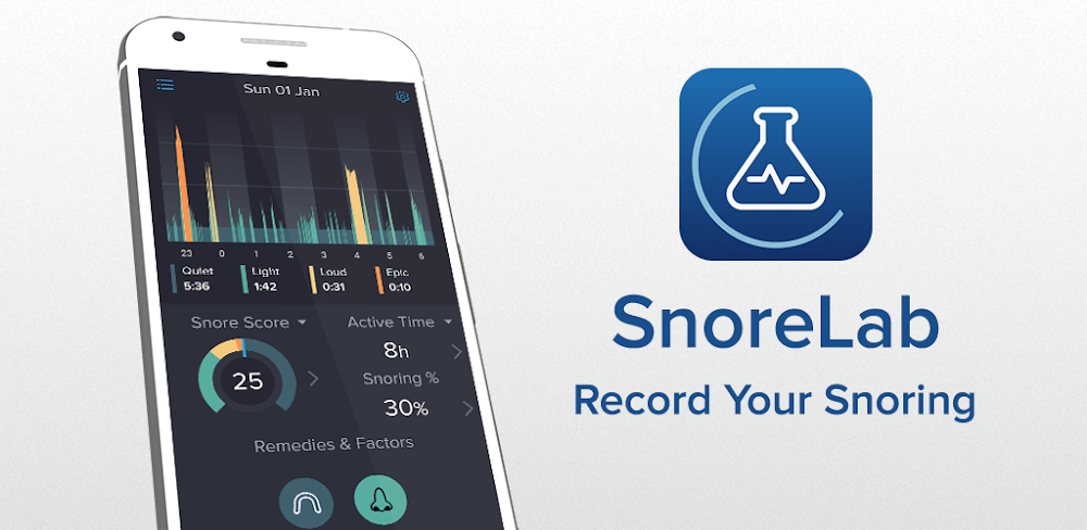 Cover Image of SnoreLab v2.19.2 MOD APK (Premium Unlocked)