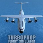 Cover Image of Turboprop Flight Simulator 3D v1.31 MOD APK (Unlimited Money)